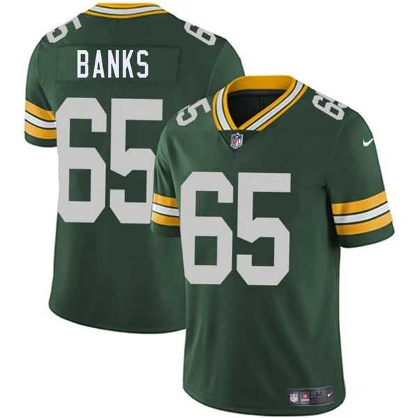 Men & Women & Youth Green Bay Packers #65 Aaron Banks Green 2025 Vapor Untouchable Limited Stitched Jersey